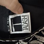 Tadashi Shoji Black and White Floral Blouse beaded size xs/2 Photo 1