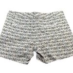 Banana Republic Women's Hampton Chino Shorts Canopy Green Elephant Print Size 4 Photo 2