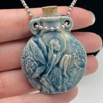 One of a kind jar necklace Blue Photo 3