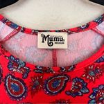 Show Me Your Mumu  Nicks Babydoll Mini Dress Red Paisley Size Medium Photo 3