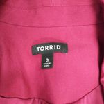 Torrid Womens  Maroon Red Open Blazer Sz 3 Photo 4
