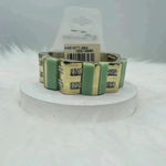 Light Jade Green Rhinestones Chunky Bracelet Photo 1