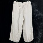 Talbots  Linen Pants Women Small Cropped Relaxed Coastal Boho Loungewear Vacation Photo 5