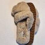 Quipid Qupid Women's Double Strap Faux Fur Black Slippers Sz 8 Photo 5