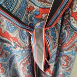 New York & Co Red and Blue Paisley Dress NWT Factory Size Tag Defect Photo 6