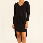 Stillwater Black Long Sleeve High Low Shirt Dress Size M Photo 9