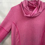 Danskin NOW women's‎ pink cowl neck pullover stretch active fitted shirt large Photo 2