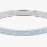 Kate Spade spot the spade blue enamel hinge silver bracelet Photo 0
