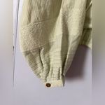 Free People  Light Green Hooded Jacket Photo 5