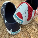 NATIVE Women’s Sz 8 American Flag Slip On Shoes Red White Blue Stars Photo 7