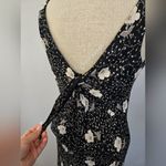 Vintage 90's Y2K Harlow Floral Print Black Maxi Slip On Dress Size undefined Photo 7