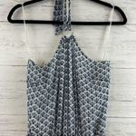 Tory Burch Printed Wide Leg Halter Silk Jumpsuit Size S Photo 2