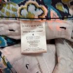 Jones New York 8 paisley Groovy Funky Cuffed Capris Bohemian 70s swirly stretch Photo 7