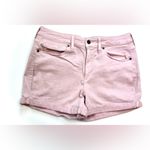 Universal Threads Universal Thread | Women's Pink Wash High Rise Midi Denim Shorts Photo 1
