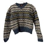 American Eagle American Eagle Women Size Medium Fair Isle Nordic 100% Wool Long Sleeve Winter Photo 0