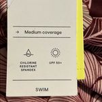 All In Motion  medium women's bikini swim bottom floral burgundy medium coverage Photo 7