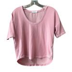 Rag and Bone  Pink Top Size XS Top Stitch Casual Stretch U Neck Photo 0