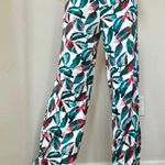 ONIA NWT Abstract Graphic Leaf Wide Pants Photo 0