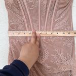 House Of CB  ‘ Czarina’‎ Beige Mini Strapless Lace dress NWOT size XS Photo 5