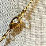 Tibetan brass mosaic Horn Pendant necklace Gold Photo 6