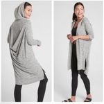 Athleta  Harmony Wrap Women's Cardigan Grey Long Sleeve Hooded Size S Small Photo 1
