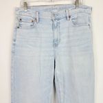 American Eagle Stretch Super Hi-Rise Straight Jeans Light Wash Size 12 SHORT 12S Photo 1