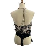 Free People  Floral Blousy Halter Liza Bodysuit Medium Photo 3