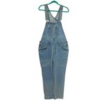 Levi's Original Overalls Jeans Denim Medium Light Wash Blue Size Large Photo 2