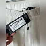 Pretty Little Thing  White Plisse Oversized Wide Leg Trousers Photo 2
