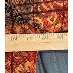 Maggy London  Size 4 Quilted Jacket‎ 100% Silk Colorful Abstract Floral Button Up Photo 5