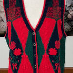 Christopher & Banks Gorgeous Vintage 1980s/90s  Hand Embroidered Sweater Vest! Photo 0