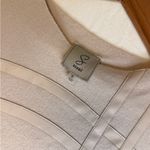 Storia Sioni Beige Textured Panel Top | Modern Minimalist Boxy Blouse | Size Small Photo 1