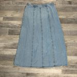 Jones New York Jones NY Country Button Front Denim Maxi Skirt Light Wash E3 Photo 4
