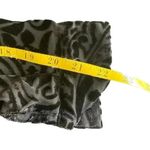 Vintage Black Velvet Burnout Sheer Button Up Blouse Small Whimsigoth Party Photo 6