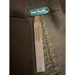 Free People Brown Corduroy High Waist Slit Zipper Mini A-Line Skirt Size 12 Photo 3