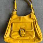 Coach Campbell Leather Satchel sunflower Photo 13