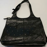 Esprit Women's Hobo Shoulder Studded Elegant Bag Black Vinyl Size 12x15'' Photo 0