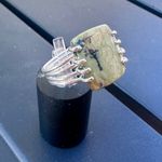 Tanzania Imperial Opal Sterling Silver Ring Green Photo 5