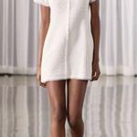 ZARA NWT❗️ Elegant White Tweed Short Cutted Dress ZW Collection Mini Ivory Size M Photo 13