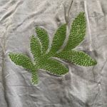 ZARA  Women’s‎ Sz S Pale Blue Embroidered/Beaded Leaf Blouse Photo 10