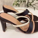 Kaanas Umbria Contrast Strappy Heel Black Size 6 NWOT Summer Tan Photo 4