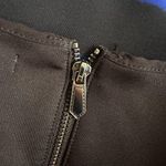 REED Stripe Sky Blue Scuba Dress Stretch Print Artsy Medium Office Party Photo 5