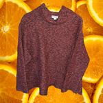 Democracy ‎ Cowl Neck Red Marled Knit Sweater Size XL Photo 1