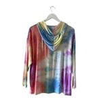 Lush Clothing Lush Tie Dye Pullover Lightweight Bohemian Festival Long Sleeves Hoodie Top S Photo 4