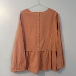 Cotton Blue peplum top Photo 3