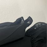 Ralph Lauren LAUREN Classic Black Embroidered Georgette Dress, Size 8 Photo 8