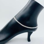 ❤️ Sterling Silver 925 Ankle Bracelet 10” ❤️ Photo 3