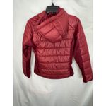 Ideology  Puffer Jacket Hooded Quilted Lightweight Burgundy Red Small‎ Photo 2