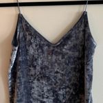 H&M Blue Velvet Crop Top Photo 0