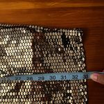 Blanc  Women's Gold Sequin Long Sleeve Cutout Bodycon Mini Party Dress Size Large Photo 5